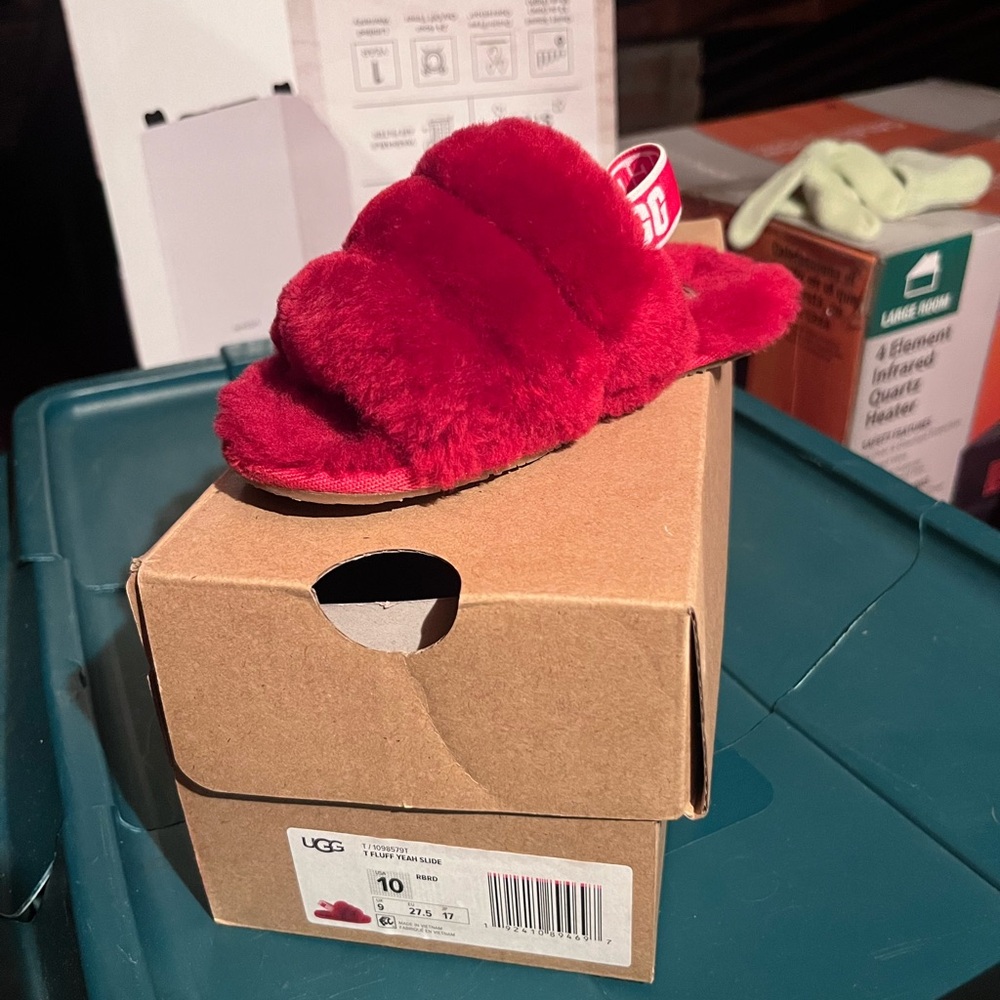 Red ugg slipper